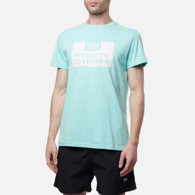 Мужская футболка Weekend Offender, цвет голубой, размер L TSSS2212-AQUA Prison SS22 - фото 3