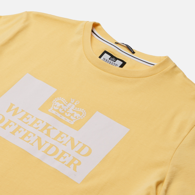 Мужская футболка Weekend Offender, цвет жёлтый, размер S TSSS2212-BUTTERMILK Prison SS22 - фото 2