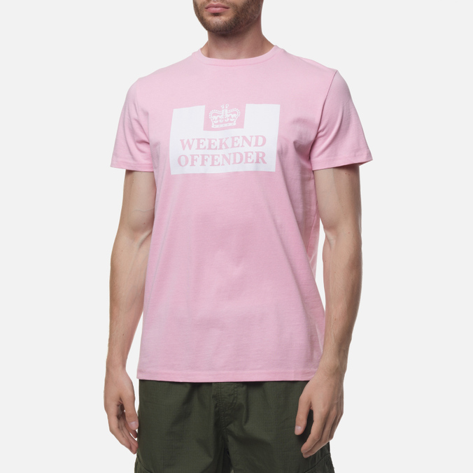 Мужская футболка Weekend Offender, цвет розовый, размер S TSSS2212-ROSE PINK Prison SS22 - фото 3