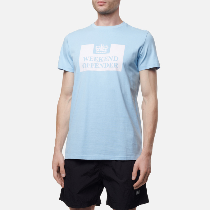 Мужская футболка Weekend Offender, цвет голубой, размер M TSSS2212-SKYFALL Prison SS22 - фото 3