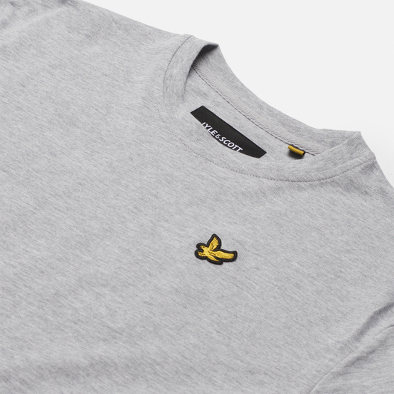 Женская футболка Lyle & Scott Cropped Light Grey Marl