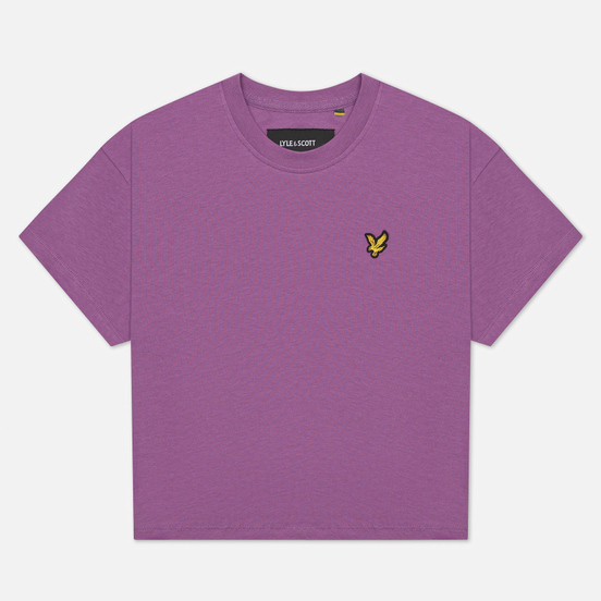 Женская футболка Lyle & Scott Cropped Dark Thistle