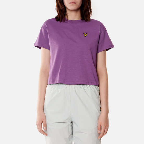 Женская футболка Lyle & Scott Cropped Dark Thistle