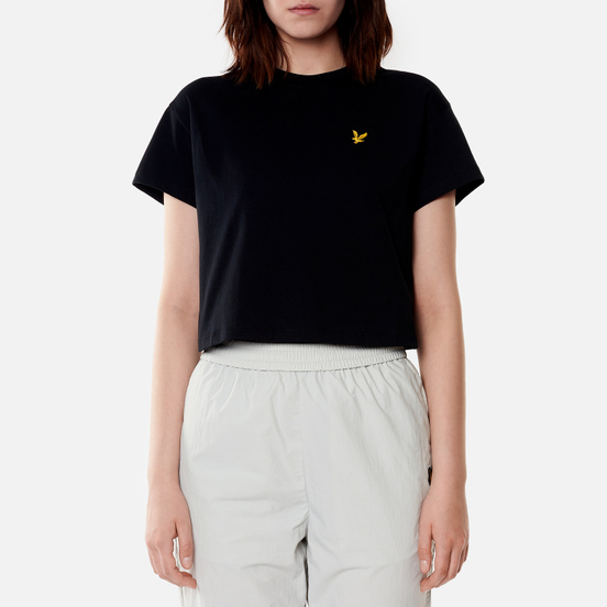 Женская футболка Lyle & Scott Cropped Jet Black