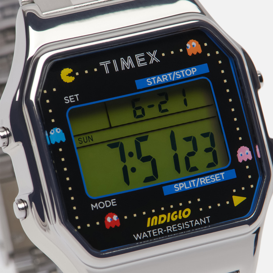Наручные часы Timex x PAC-MAN T80 Silver/Silver/Black