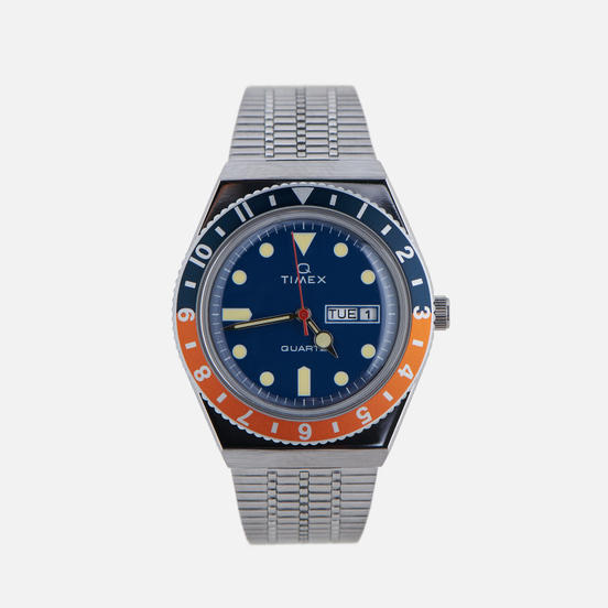 Наручные часы Timex Q Timex Reissue Silver/Navy/Orange/Navy