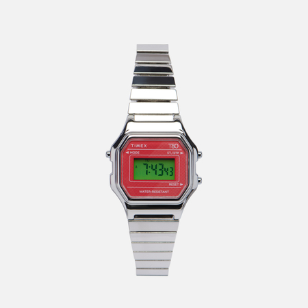 Наручные часы Timex T80 Mini, цвет серебряный