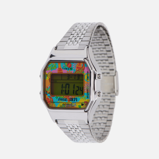 Наручные часы Timex x Coca-Cola T80 Silver Tone/Stainless Steel