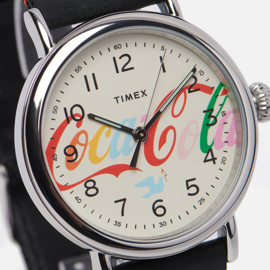 Наручные часы Timex x Coca-Cola Standard Silver Tone/Black/Cream
