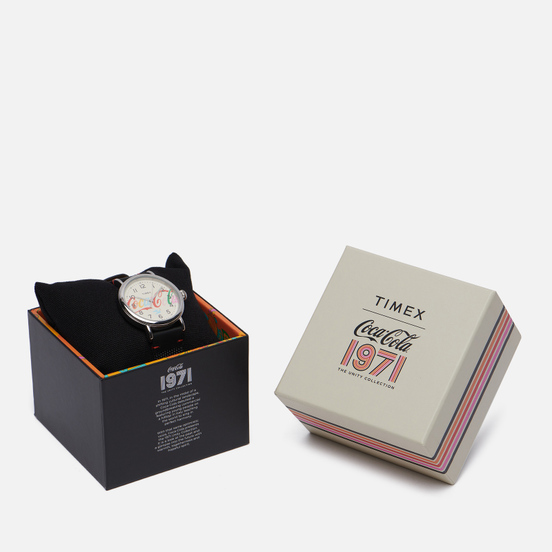 Наручные часы Timex x Coca-Cola Standard Silver Tone/Black/Cream