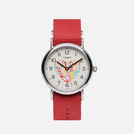 фото Наручные часы timex x coca-cola weekender, цвет бежевый