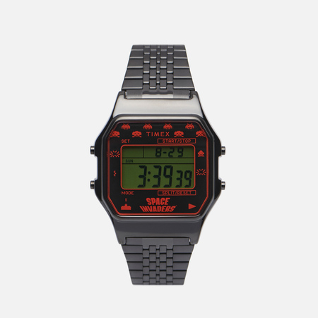 фото Наручные часы timex x space invaders t80, цвет чёрный