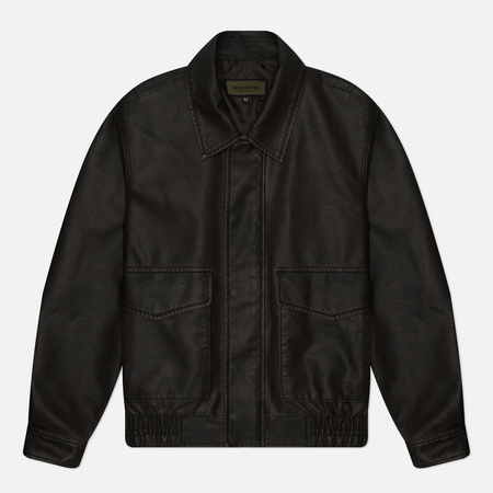 Мужская демисезонная куртка Uniform Bridge Vegan Leather A-2, цвет чёрный, размер L