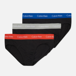 Комплект мужских трусов Calvin Klein Underwear 3-Pack Hip Brief Black/Blue/Grey/Red