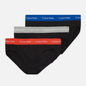 Комплект мужских трусов Calvin Klein Underwear 3-Pack Hip Brief Black/Blue/Grey/Red фото - 0