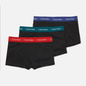 Комплект мужских трусов Calvin Klein Underwear 3-Pack Low Rise Trunk Black/Maya Blue/Soft Grape/Rustic Red фото - 0