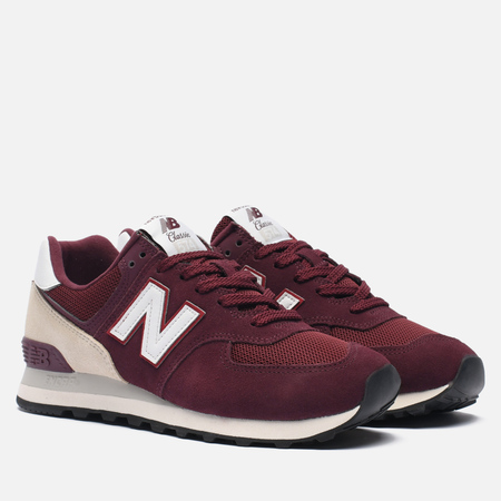 фото Кроссовки new balance u574aw2, цвет бордовый, размер 38 eu