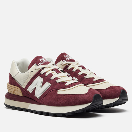 фото Мужские кроссовки new balance 574l v1, цвет бордовый, размер 40 eu