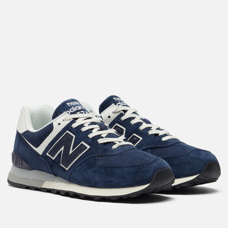 фото Мужские кроссовки new balance 574, цвет синий, размер 41.5 eu