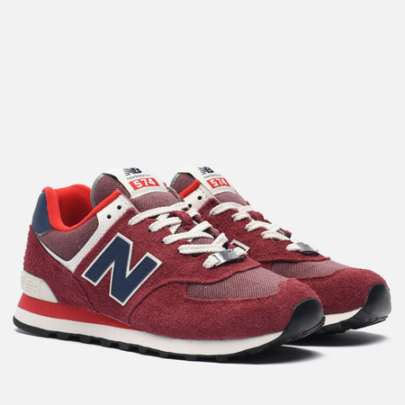 фото Кроссовки new balance u574rx2, цвет красный, размер 38 eu