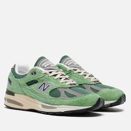 Мужские кроссовки New Balance U991GV2, цвет зелёный, размер 42 EU