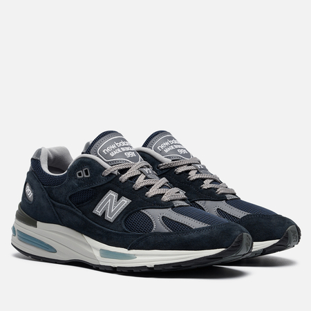Мужские кроссовки New Balance U991NV2, цвет синий, размер 40.5 EU