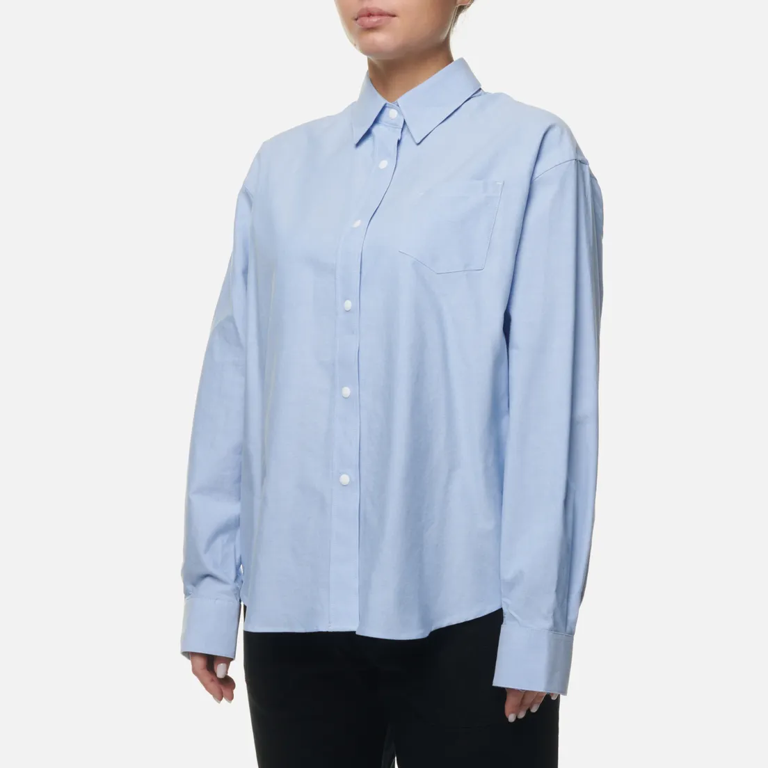 Uniform Bridge Женская рубашка 22FW Basic Oxford