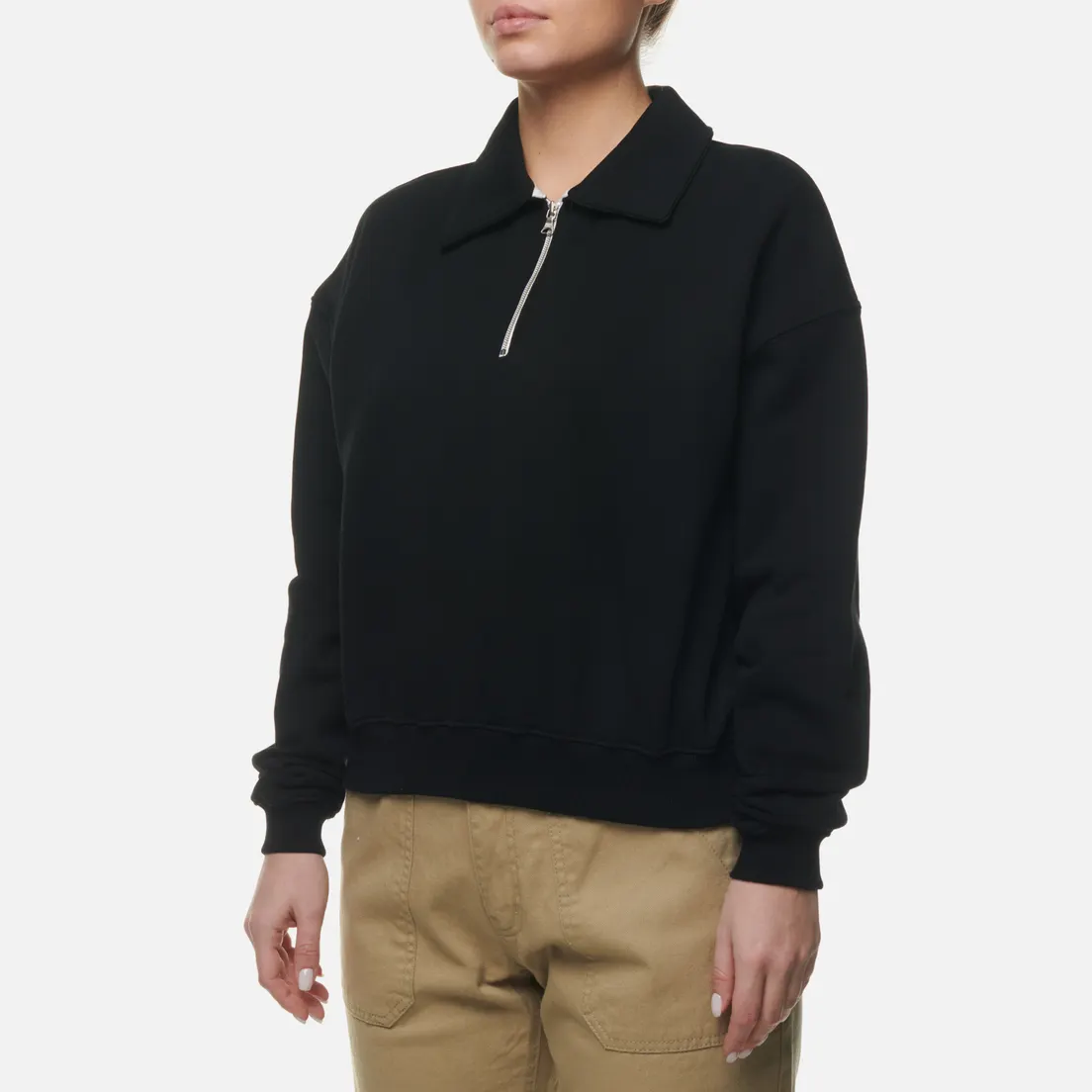 Uniform Bridge Женская толстовка 22FW Half Zip Up