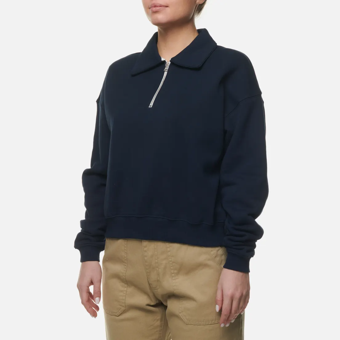 Uniform Bridge Женская толстовка 22FW Half Zip Up