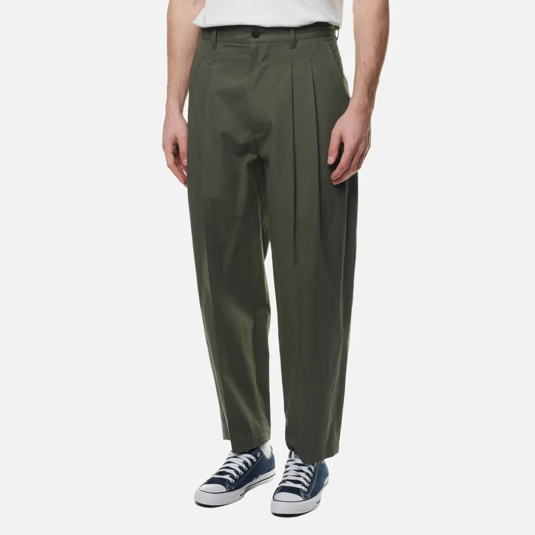 Uniform Bridge Мужские брюки 22FW Two Tuck