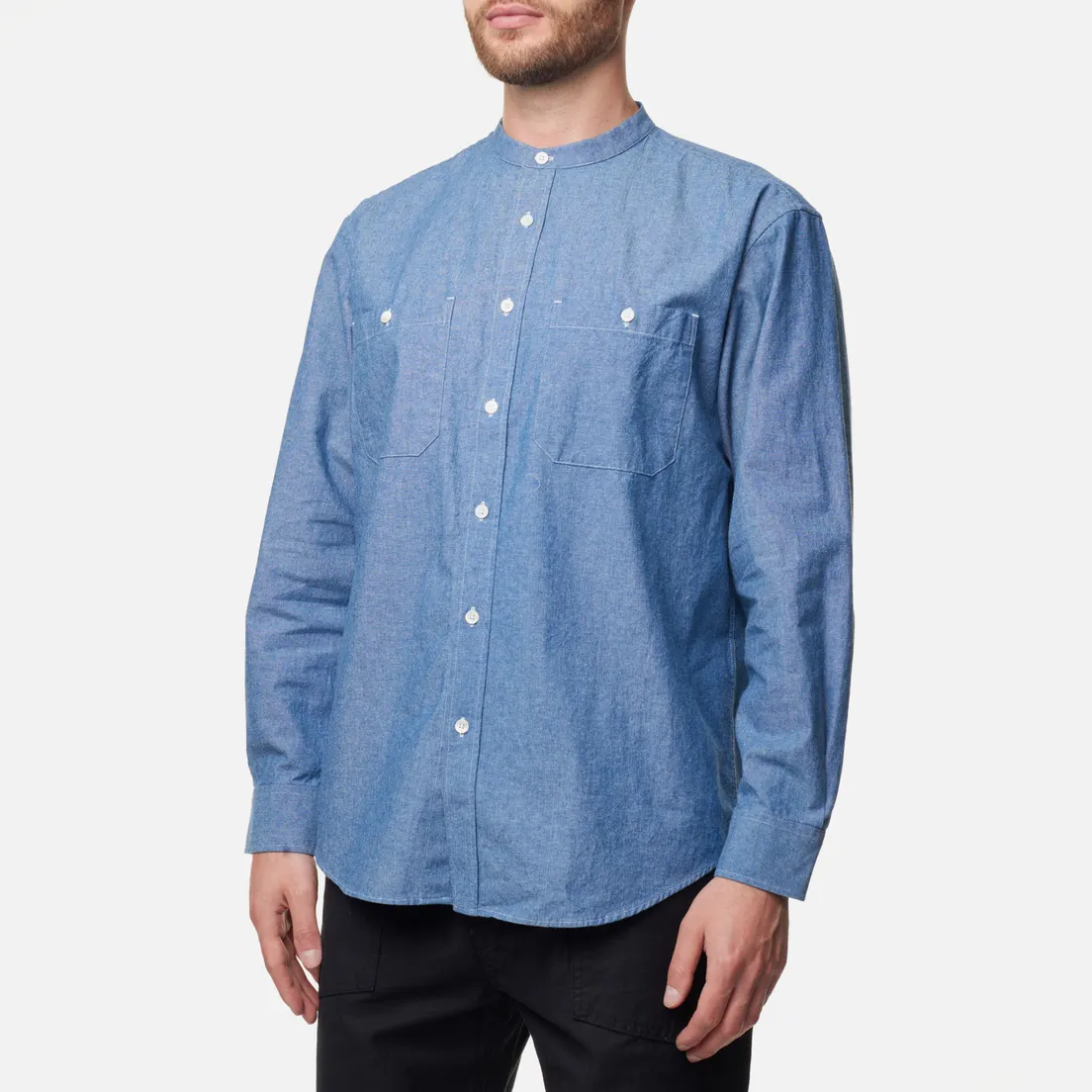 Uniform Bridge Мужская рубашка 23SS Chambray