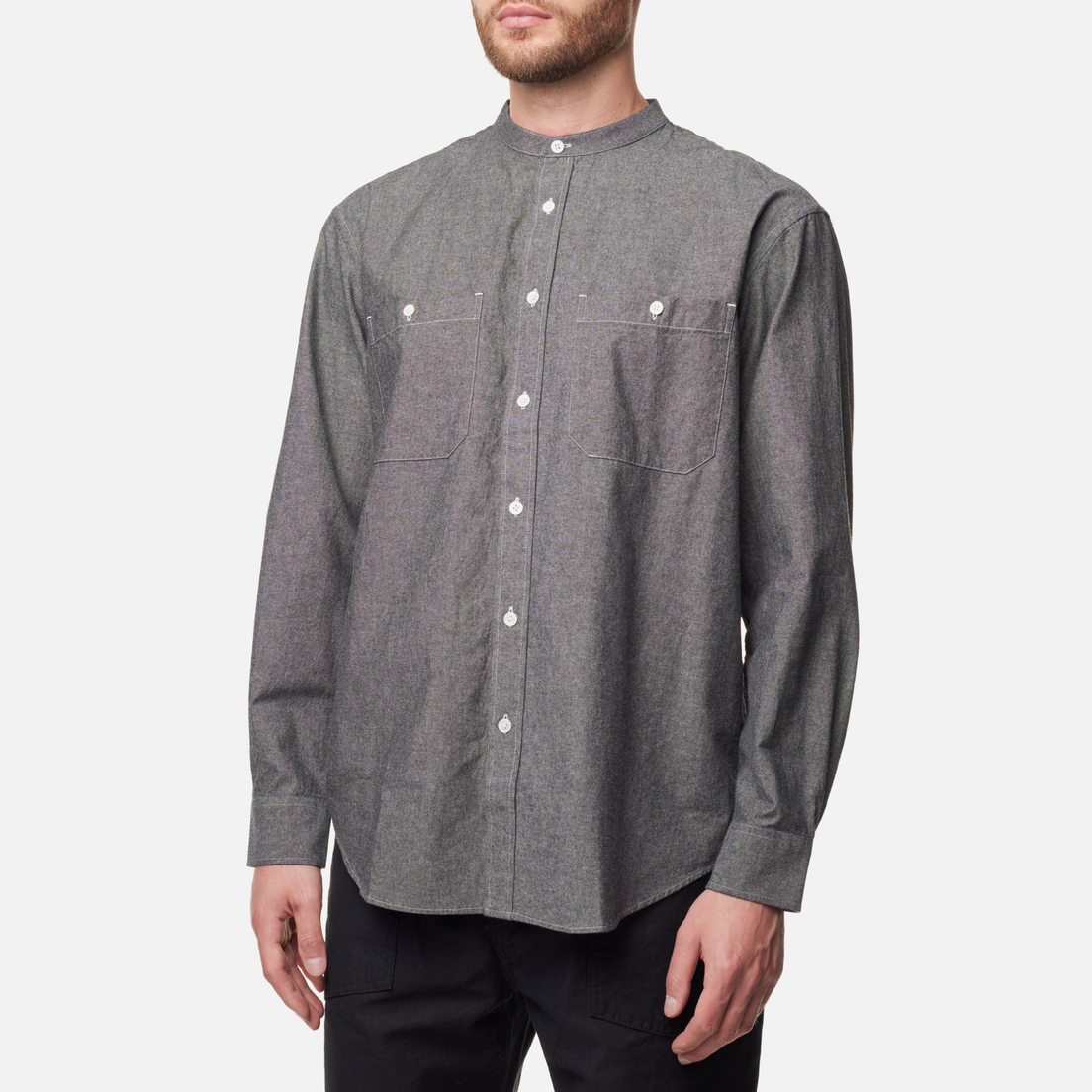 Uniform Bridge Мужская рубашка 23SS Chambray