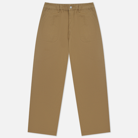 фото Мужские брюки uniform bridge cotton fatigue wide fit, цвет бежевый, размер l