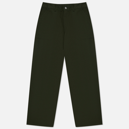 фото Мужские брюки uniform bridge cotton fatigue wide fit, цвет зелёный, размер l