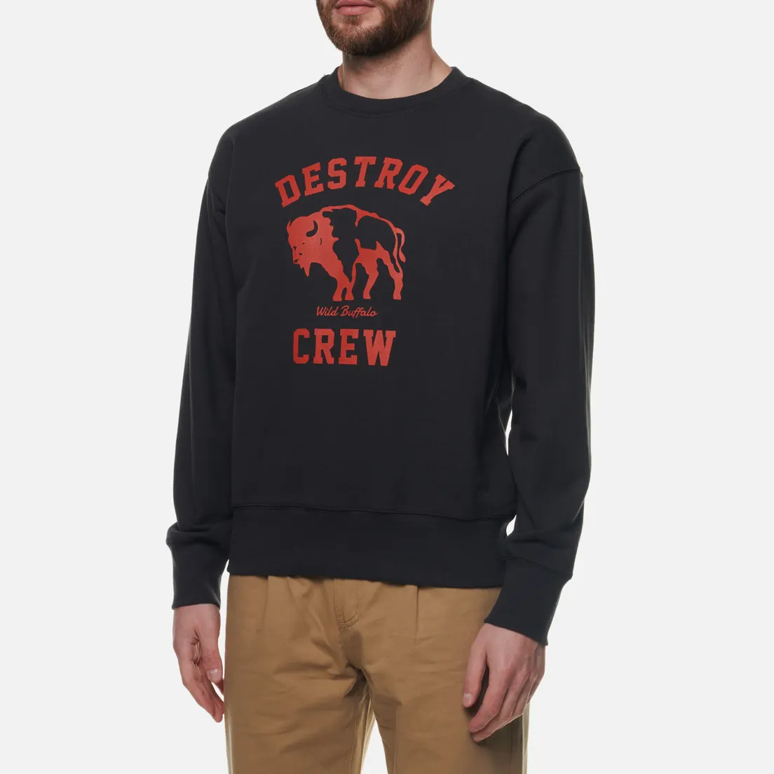 Uniform Bridge Мужская толстовка Destroy Buffalo Crew Neck