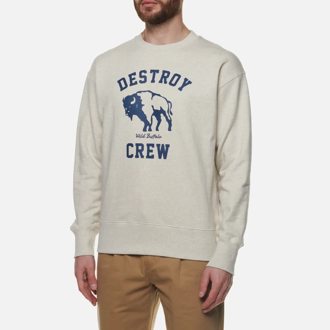 Uniform Bridge Мужская толстовка Destroy Buffalo Crew Neck