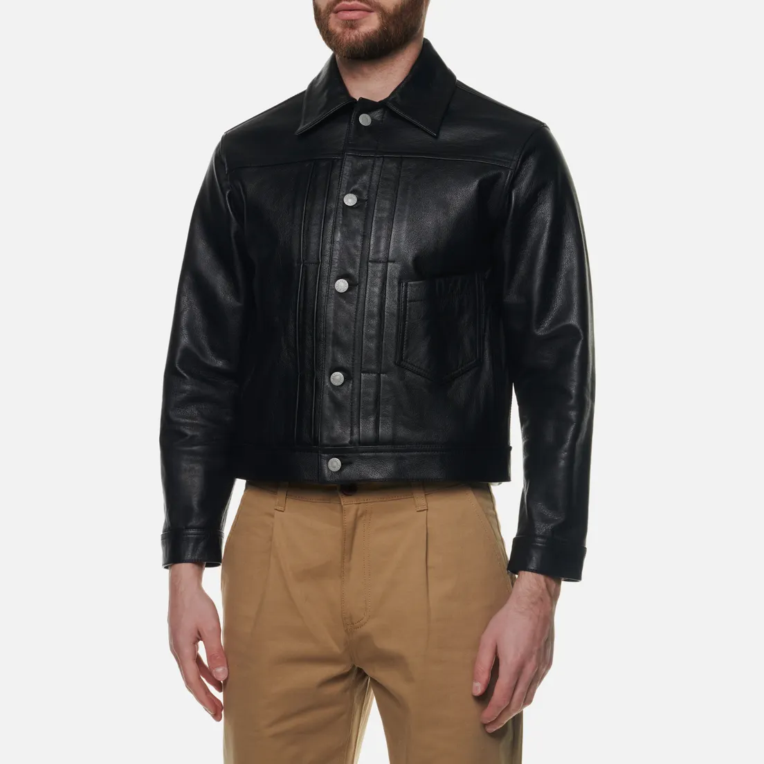Uniform Bridge Мужская демисезонная куртка Leather Trucker