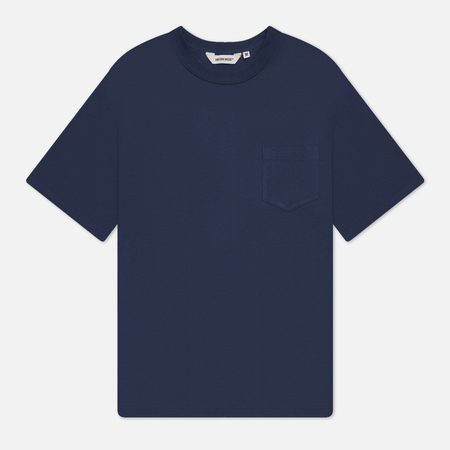 фото Мужская футболка uniform bridge pocket, цвет синий, размер m