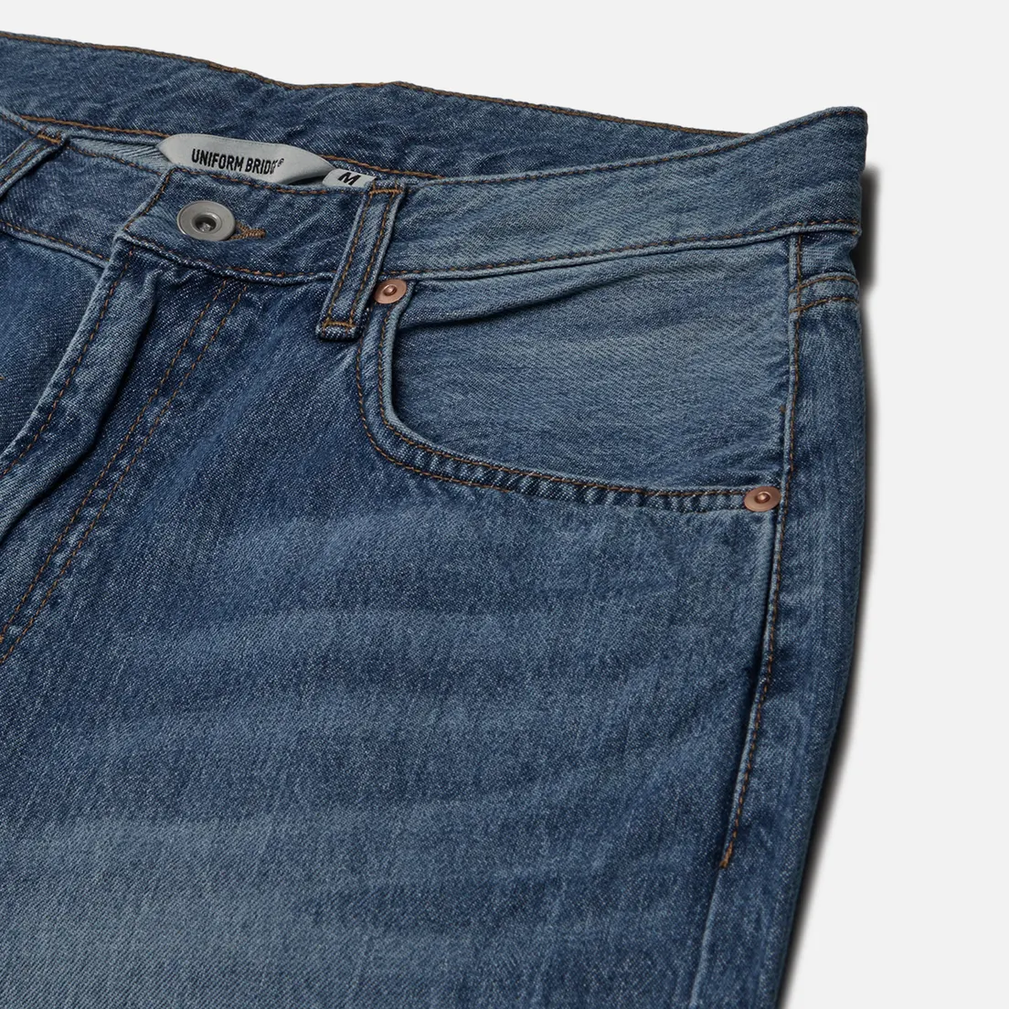 Uniform Bridge Мужские джинсы Wide Crop Denim