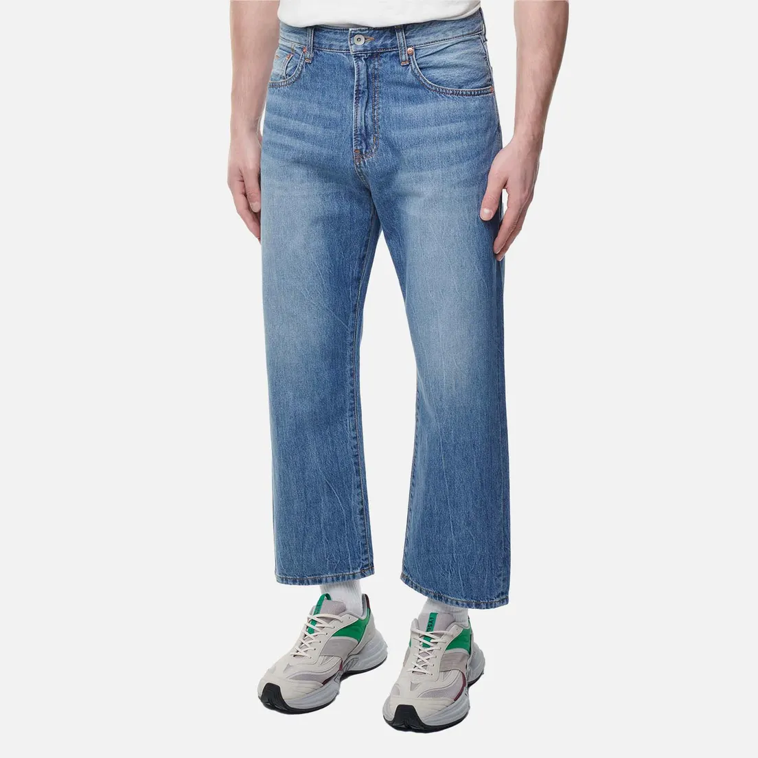 Uniform Bridge Мужские джинсы Wide Crop Denim