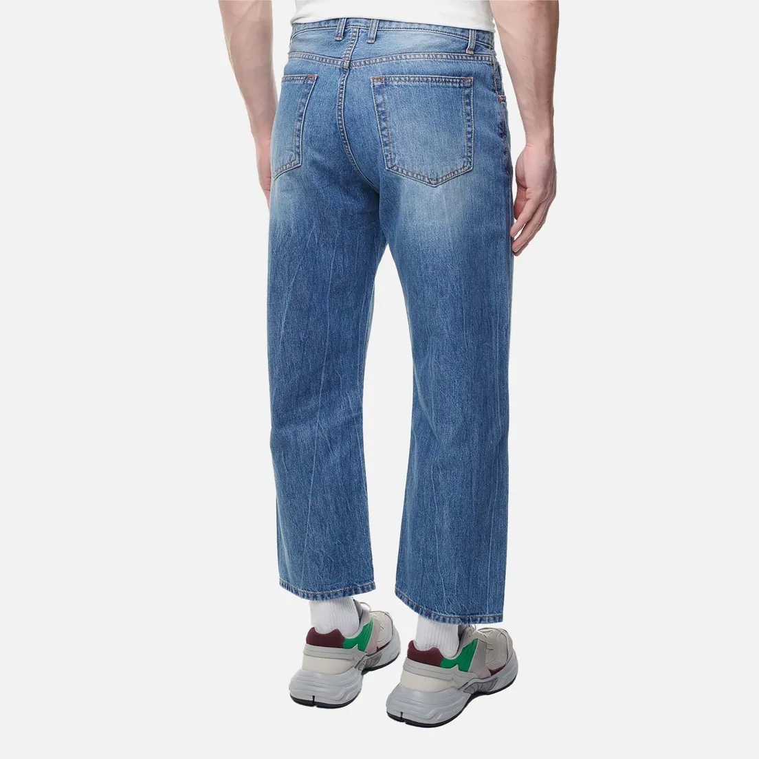 Uniform Bridge Мужские джинсы Wide Crop Denim
