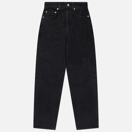 фото Женские джинсы uniform bridge tapered denim, цвет чёрный, размер s