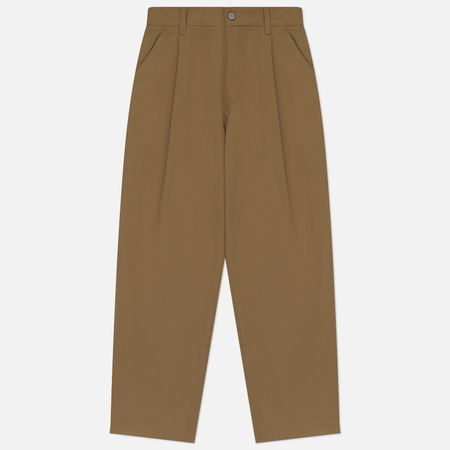 фото Мужские брюки uniform bridge one tuck chino, цвет бежевый, размер m