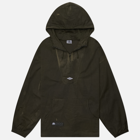 Мужская куртка анорак Umbro Masked Waxed, цвет оливковый, размер M