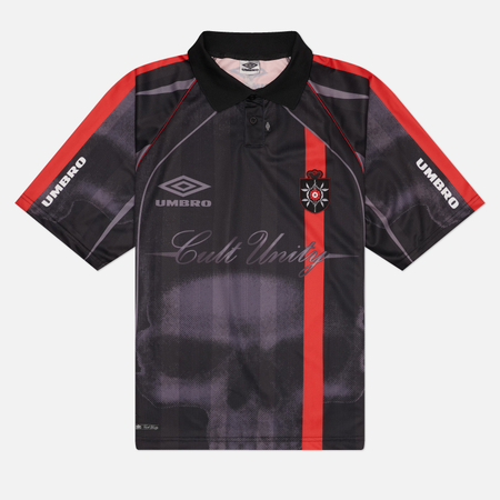 Мужское поло Umbro 01 03, цвет чёрный, размер M