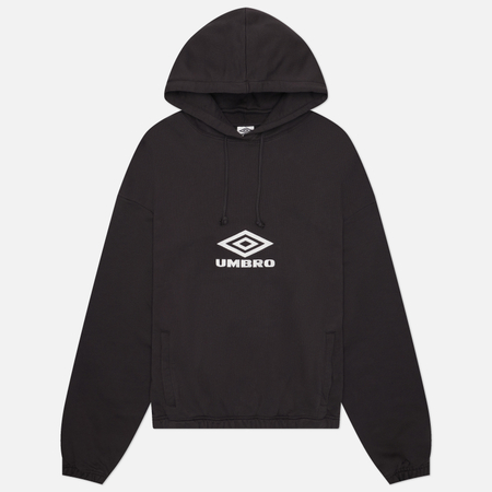 Мужская толстовка Umbro OG Logo Mask Hoodie, цвет чёрный, размер S