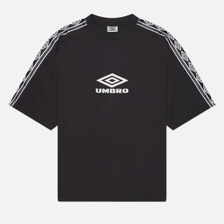Мужская футболка Umbro Offence Defence Tape, цвет чёрный, размер M