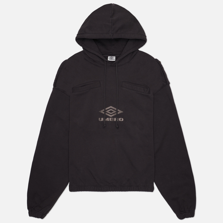Мужская толстовка Umbro Medal Masked Hoodie, цвет чёрный, размер L