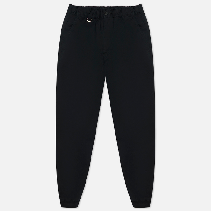 Мужские брюки uniform experiment, цвет чёрный, размер S UE-212018-BLK Stretch Chino Ribbed Easy - фото 1