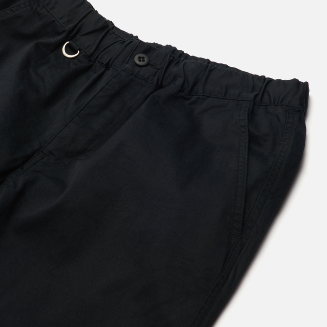 Мужские брюки uniform experiment, цвет чёрный, размер S UE-212018-BLK Stretch Chino Ribbed Easy - фото 2
